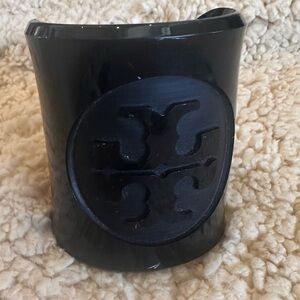 Tory Burch acrylic black bracelet cuff